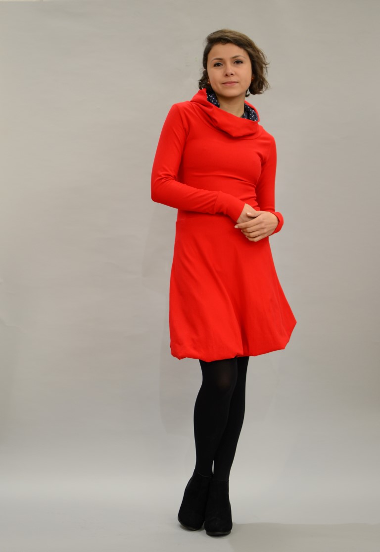 DSC_1625 (Medium) Hoodie Kleid rot