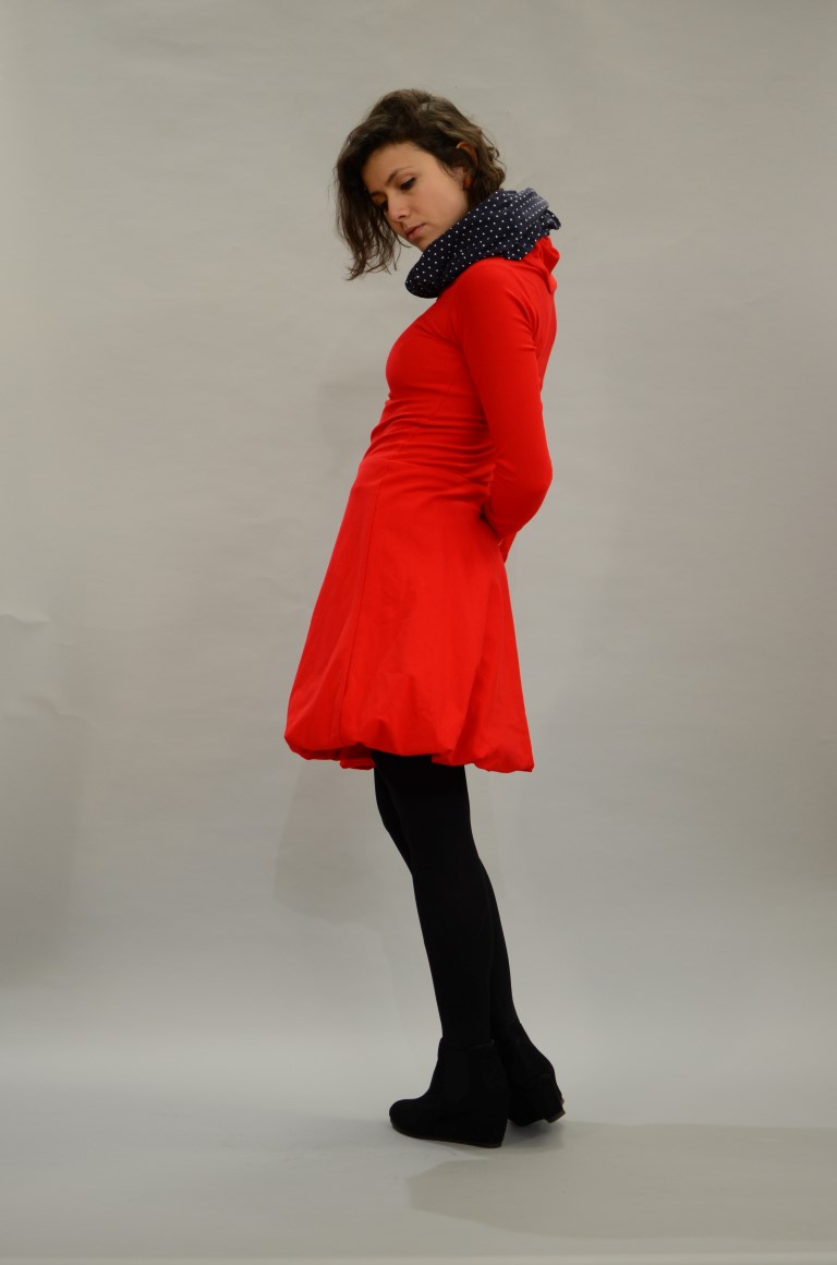 DSC_1645 (Medium) Hoodie Kleid rot