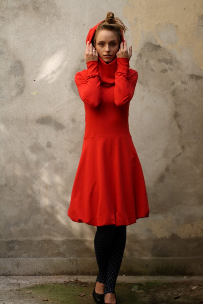 Baumwollkleid aus oekotex Jersey