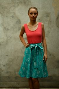 Frauen Sommerkleid, green fashion