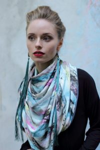 farbenfroher Schal, Halstuch, Stola