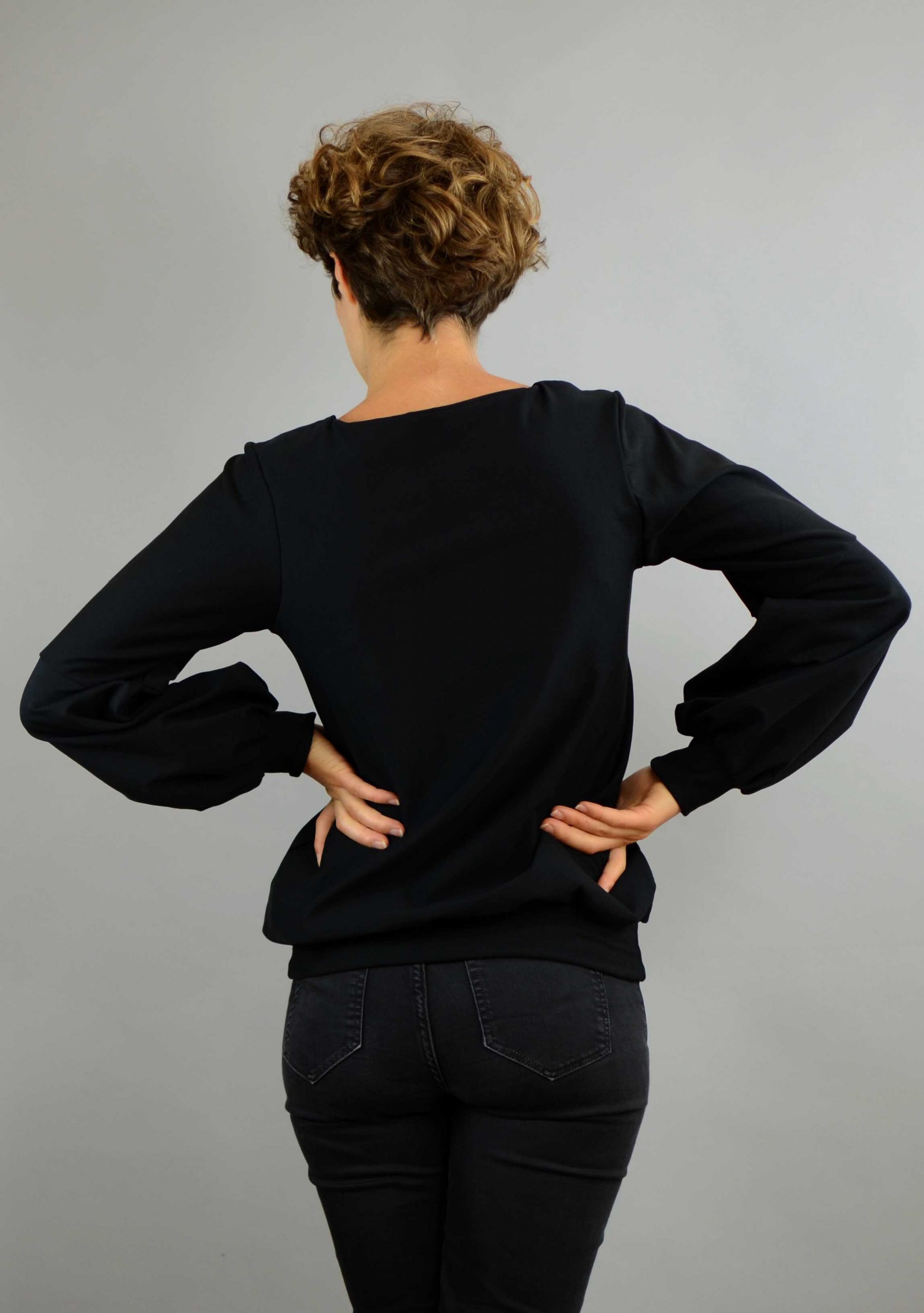 Pulli ballon schwarz sweater