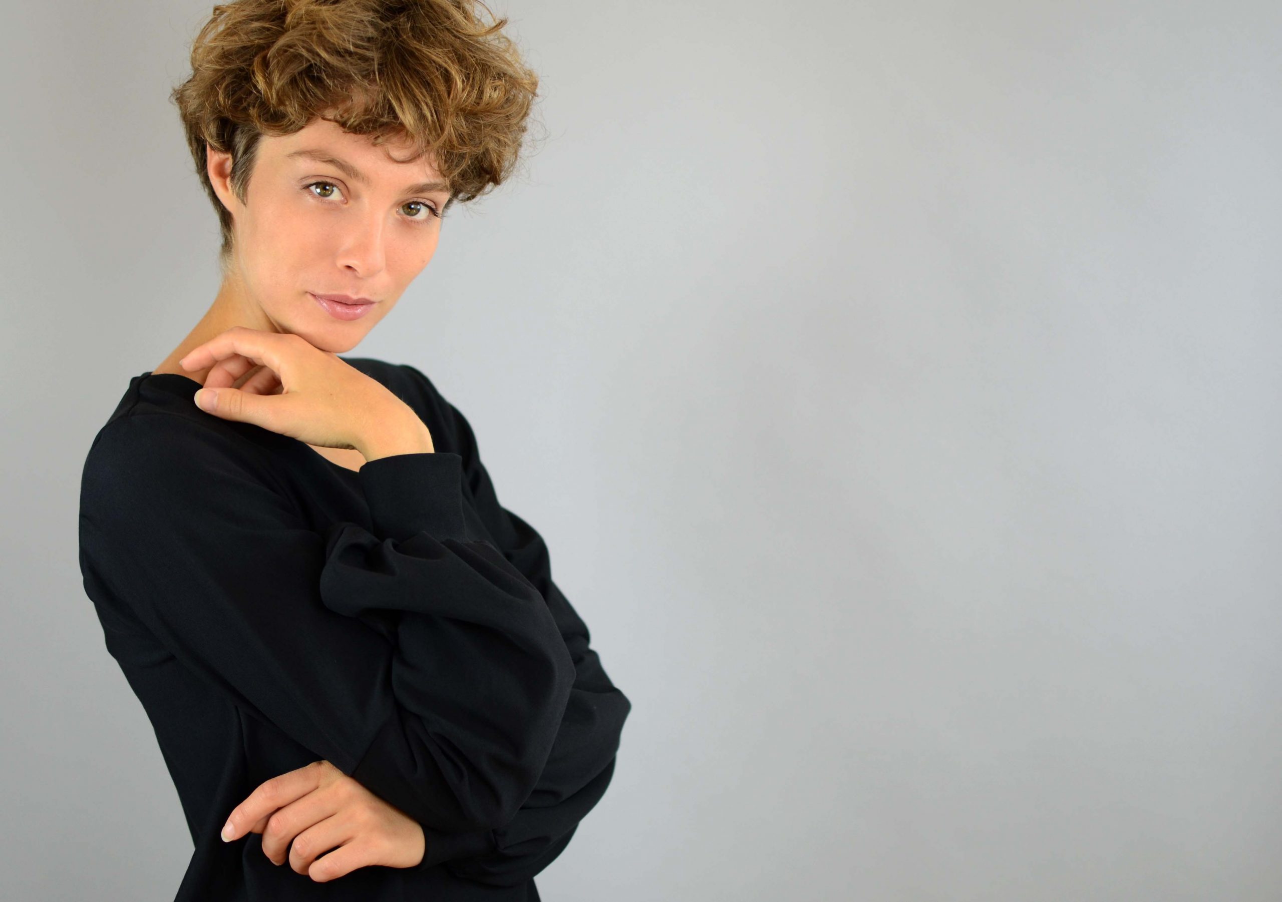 Pulli ballon schwarz sweater