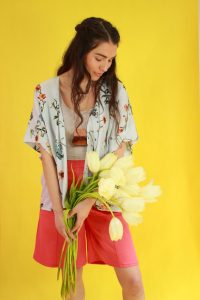 florale Kimono Jacke