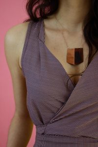 getreiftes Wickelkleid