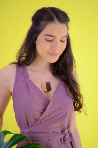 getreiftes Wickelkleid