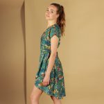 Asymmetrisches Wickelkleid Line aus Bio Baumwolle (kbA)