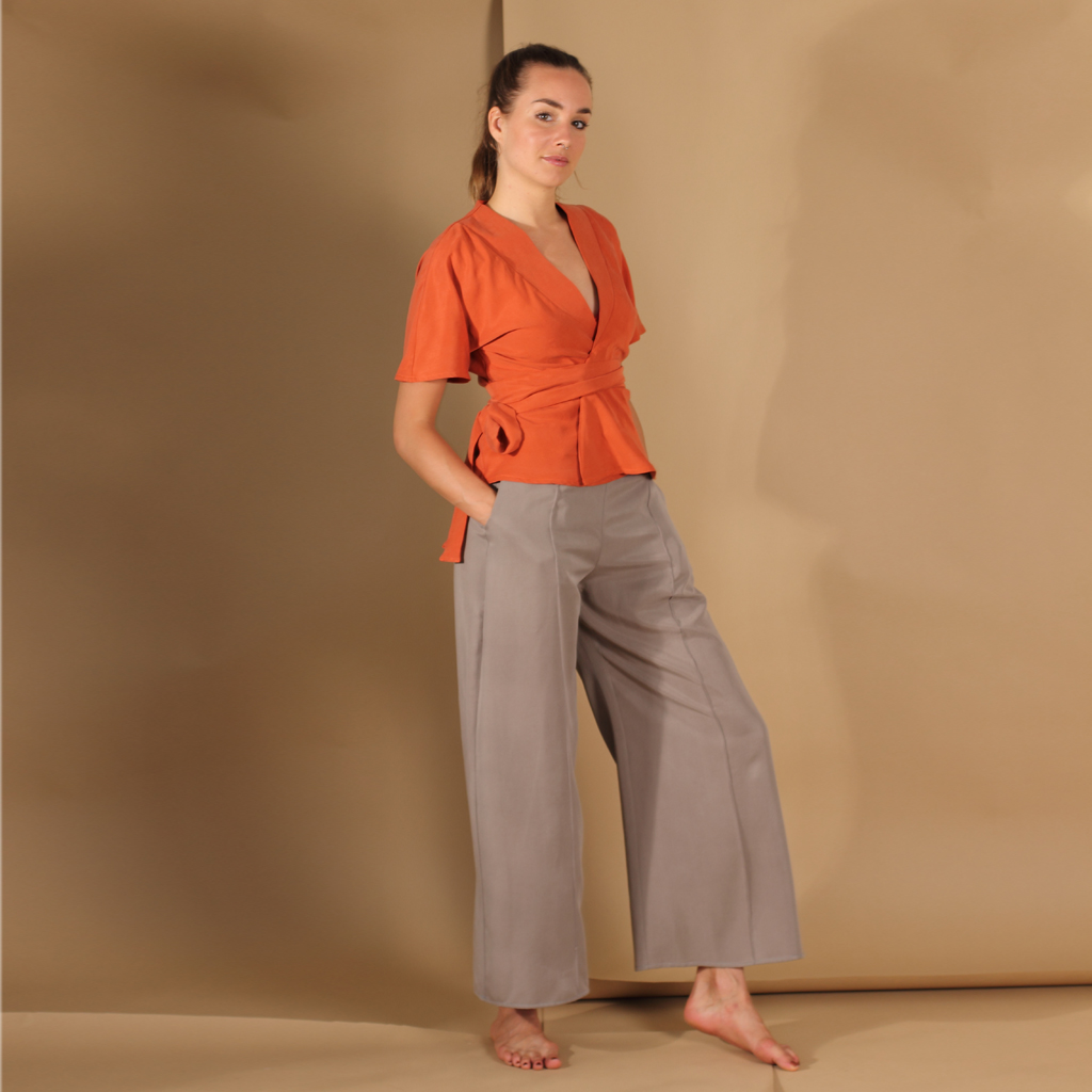 Bluse_Silja_rost10 Wickelbluse in Rost