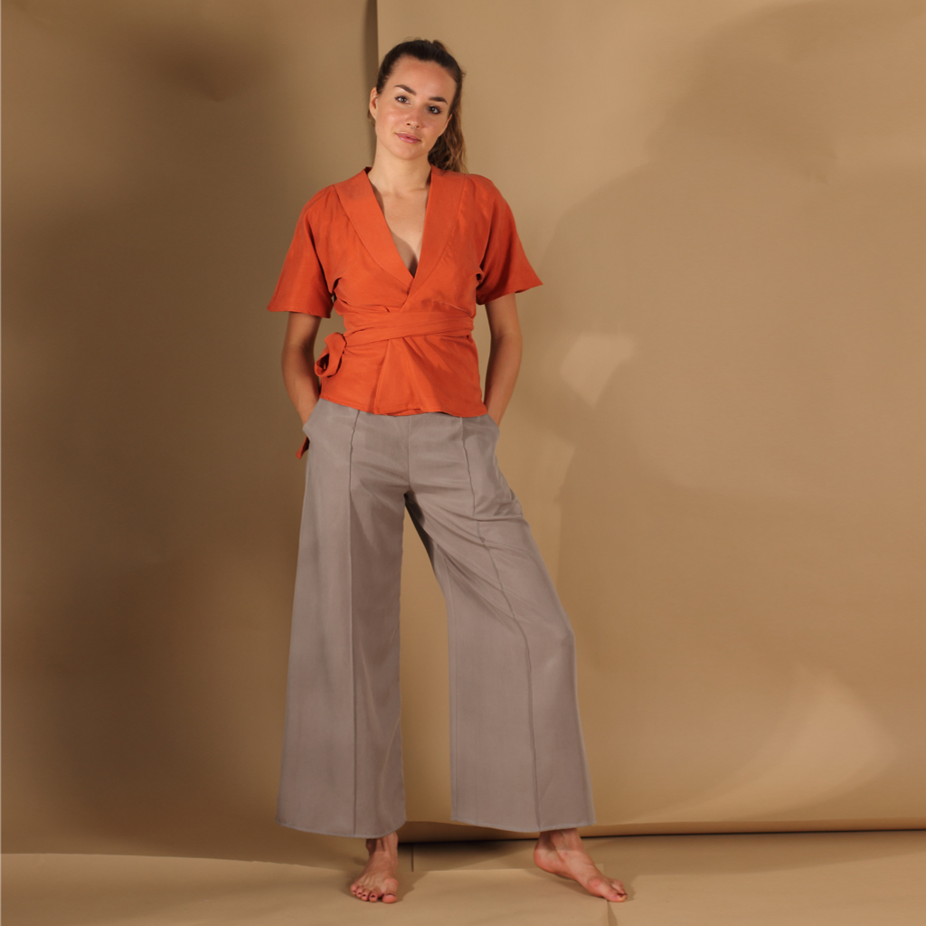 Bluse_Silja_rost12 Wickelbluse in Rost