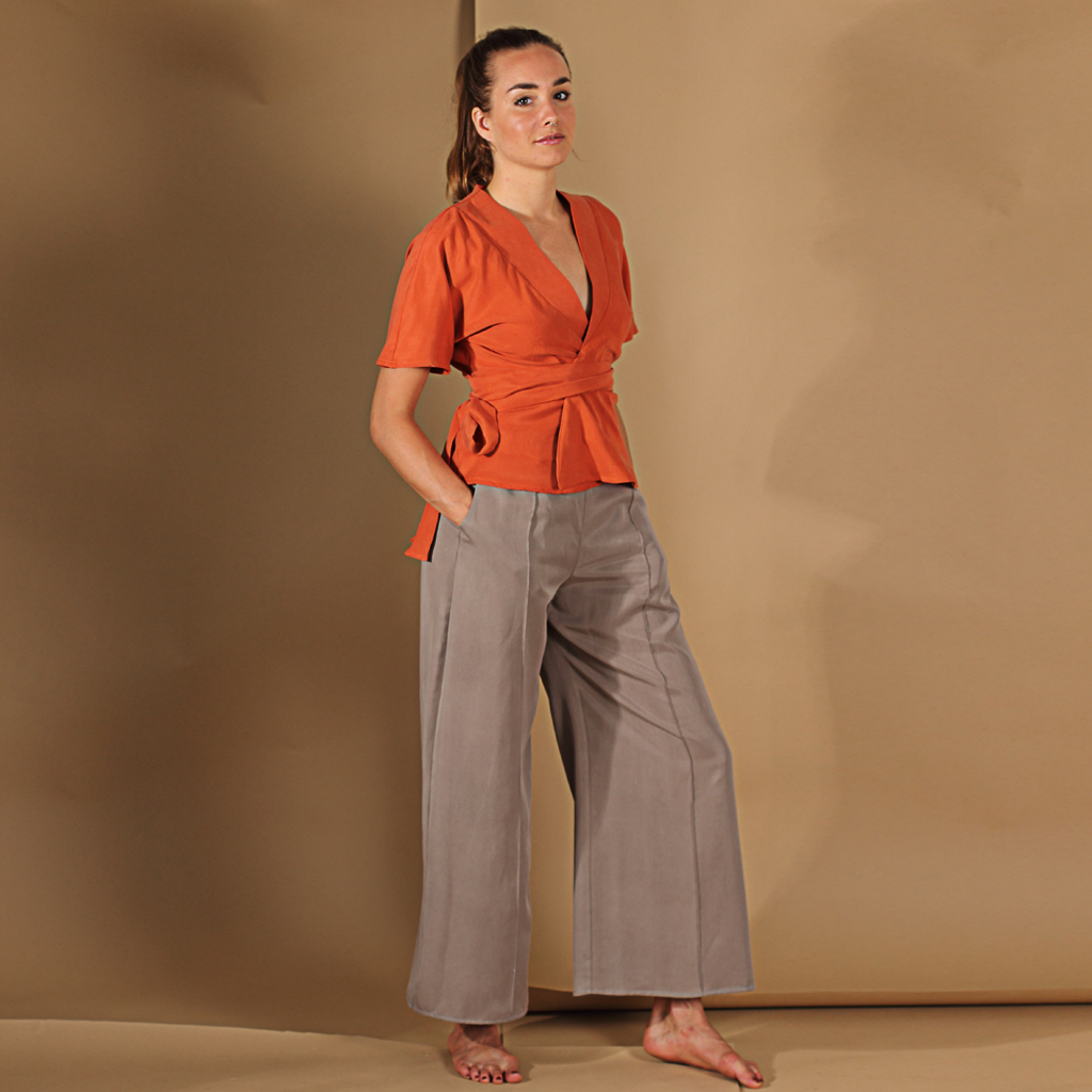 Hose_JaninaKhaki Tencel Hose Khaki