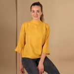 Tencel Bluse Senfgelb