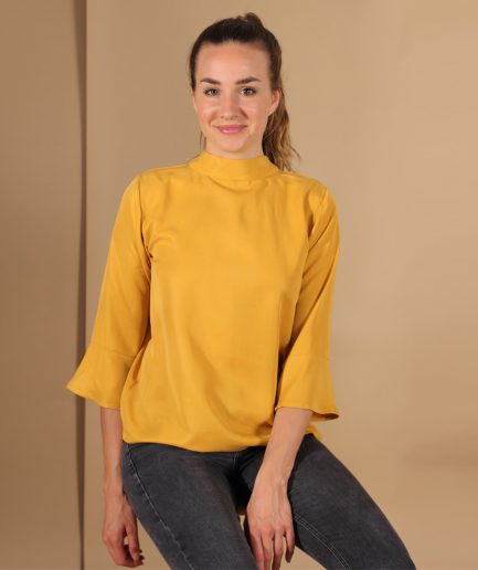 Tencel Bluse Senfgelb