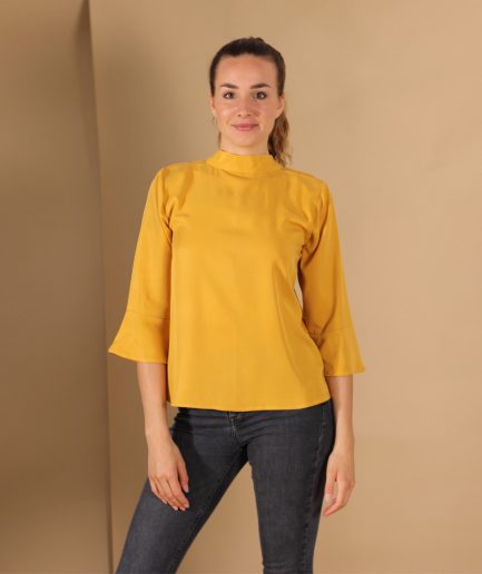 Tencel Bluse Senfgelb