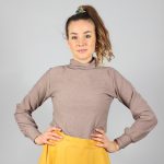 Turtleneck Pullover in braun