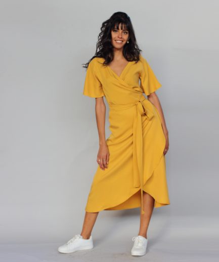 gelbes Tencelkleid Luma