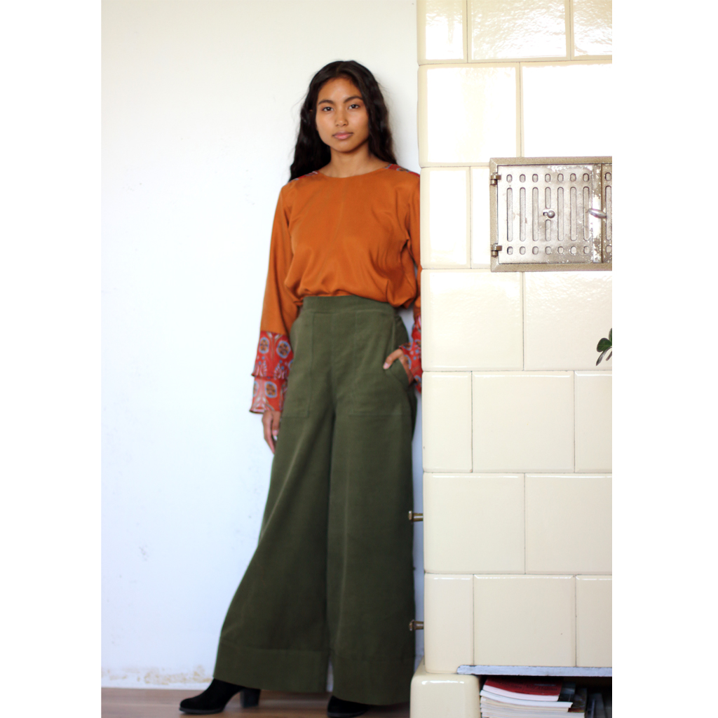 Hose_Hana_grün5 Olivegrüne Cordhose