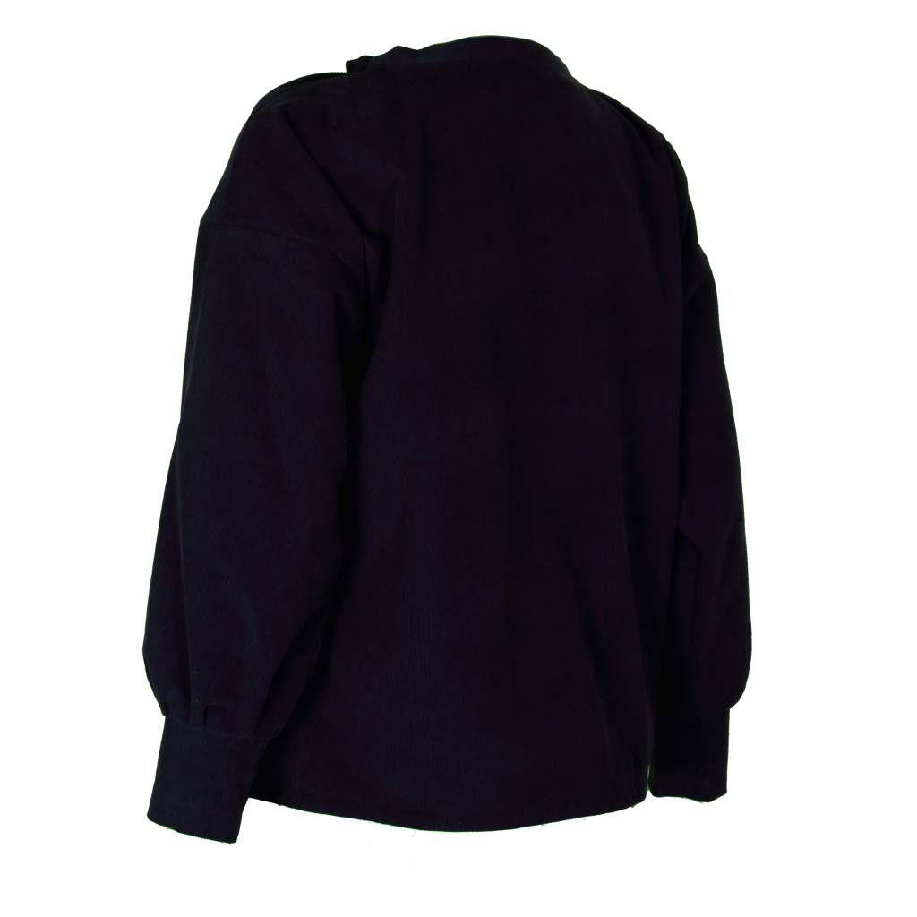 Pulli_Cana_blau3 Blauer Cordpullover