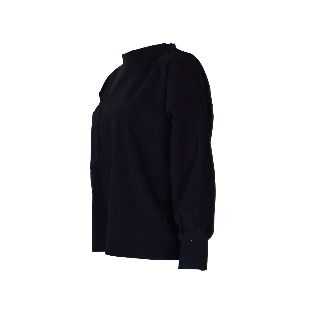 Pulli_Cana_blau4 Blauer Cordpullover