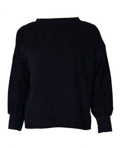 Blauer Cordpullover