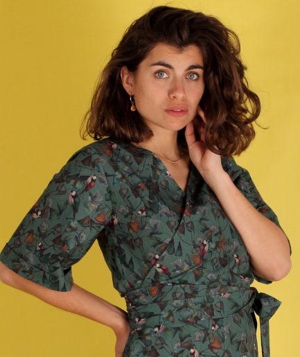 Wrapdress aus Biobaumwolle