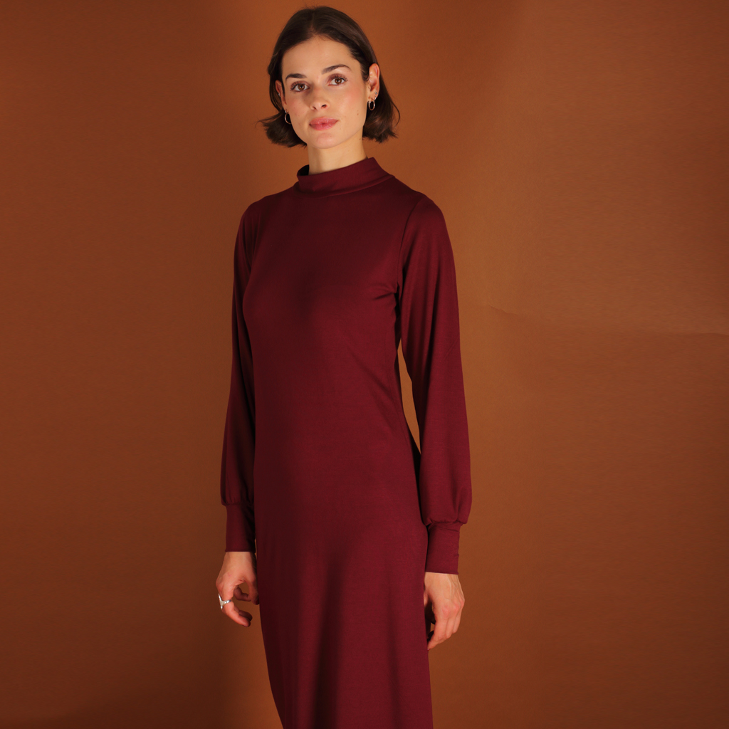 Noa_berry2 Turtleneck Kleid berry