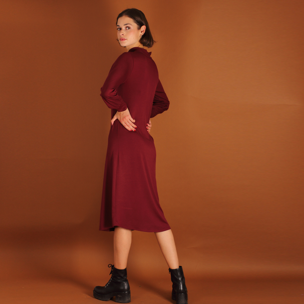 Noa_berry3 Turtleneck Kleid berry