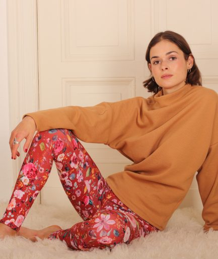 Stehkragen Pullover sand