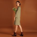 Minikleid olive