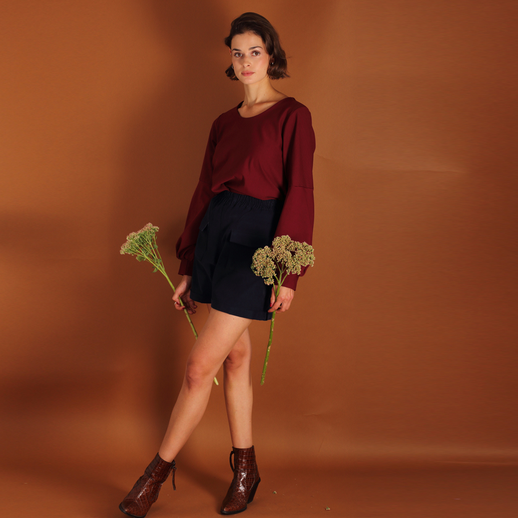 Shorts Blaue Cordshorts