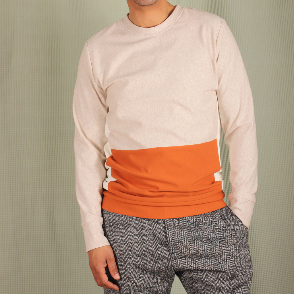 Colorblock_Beige_cognac3 Miilo sand