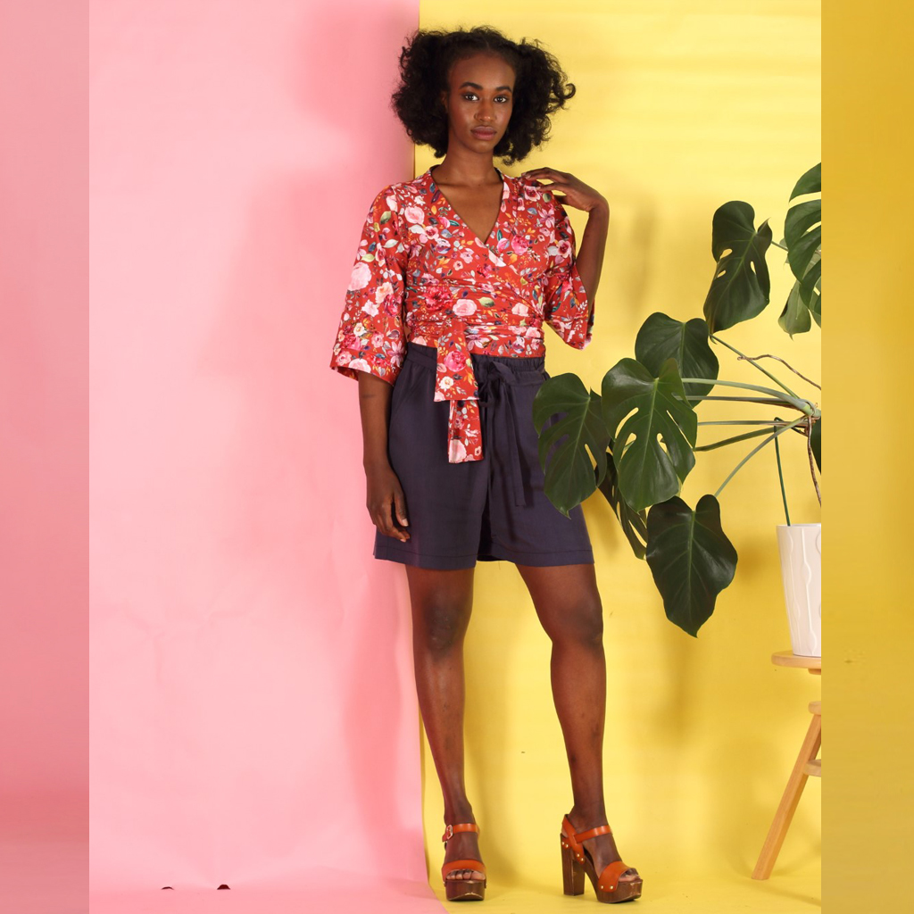 Kimberle_shortshirt1 Wickelshirt Kimberlé mit kurzen Armen