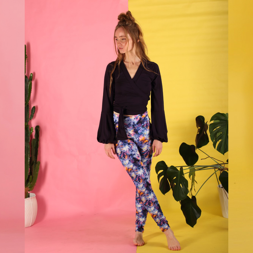 Leggings_Chara7 Leggings Chara mit Batikmuster