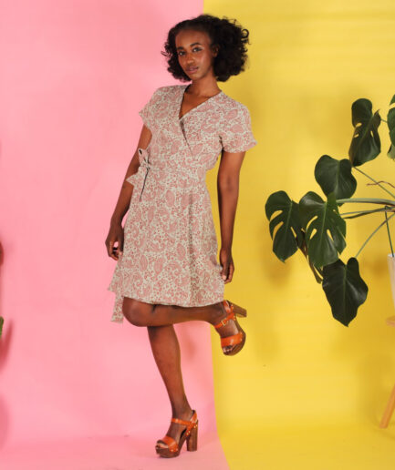 Wrapdress Pamina aus Bio Baumwolle