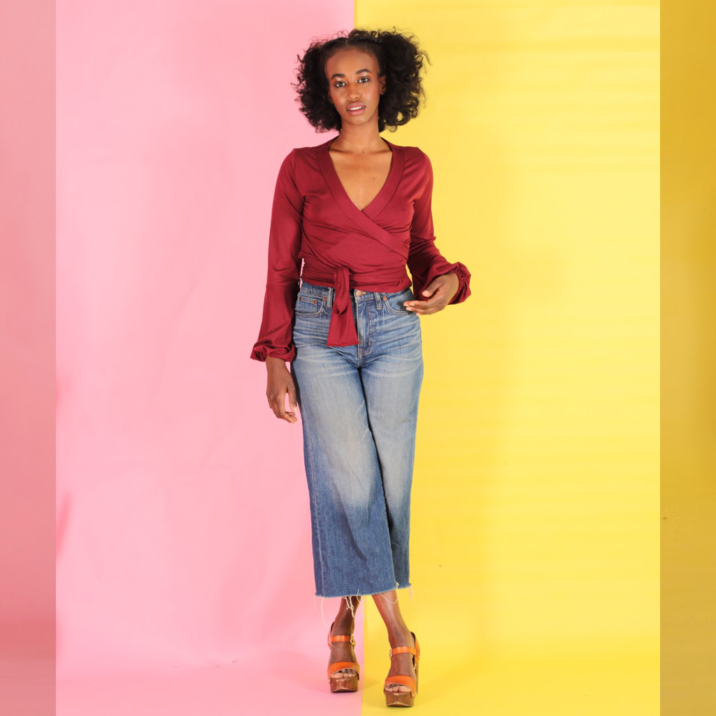 Runa_berry Tencel Wickelshirt Runa/berry