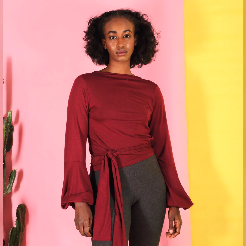 Runa_berry6 Tencel Wickelshirt Runa/berry