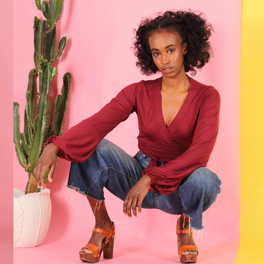 Runa_berry7 Tencel Wickelshirt Runa/berry