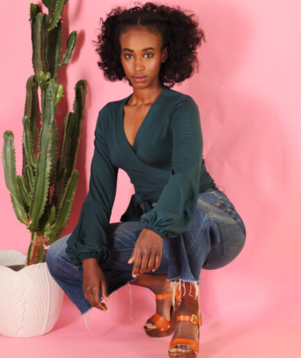 encel Wickelshirt Runa/petrol