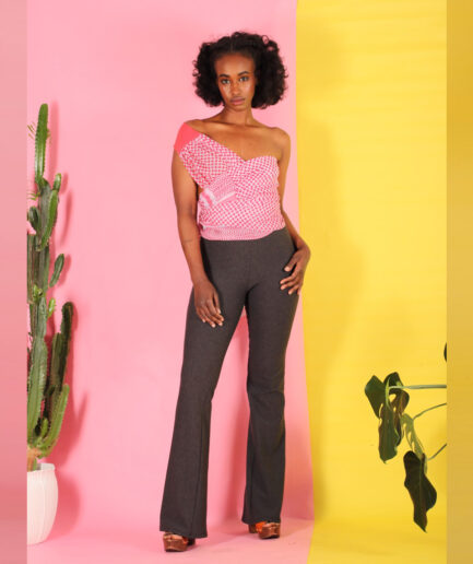 Schlaghose Mariielle grau