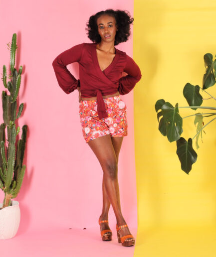 Shorts Kimberlé mit Blumenmuster