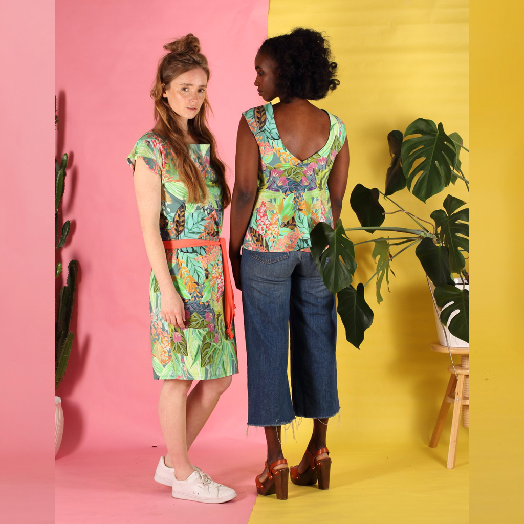 Valita_Set Kleid Valita mit floralem Muster