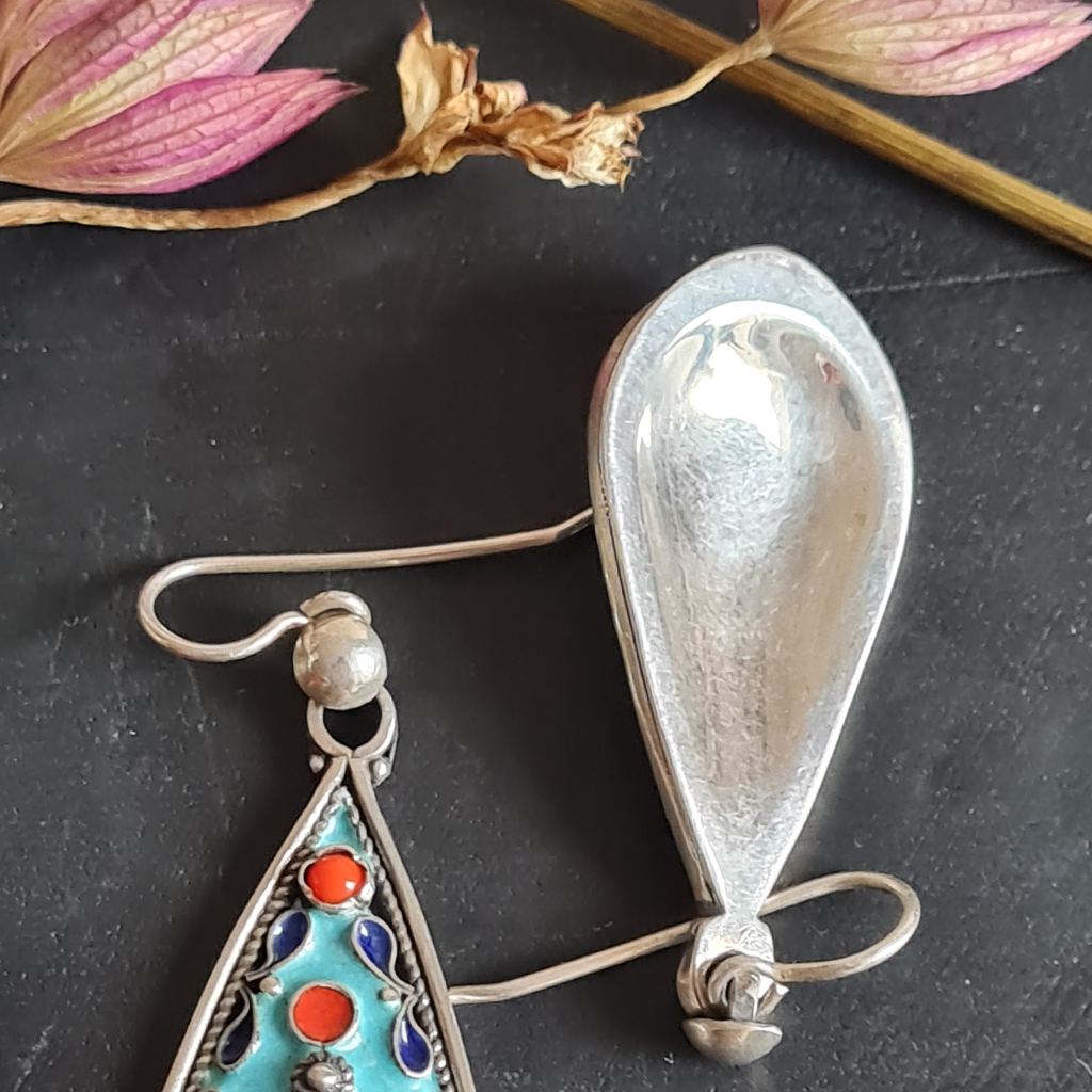 Cloisonné Emaille Ohrringe_4 Cloisonné Emaille Ohrringe