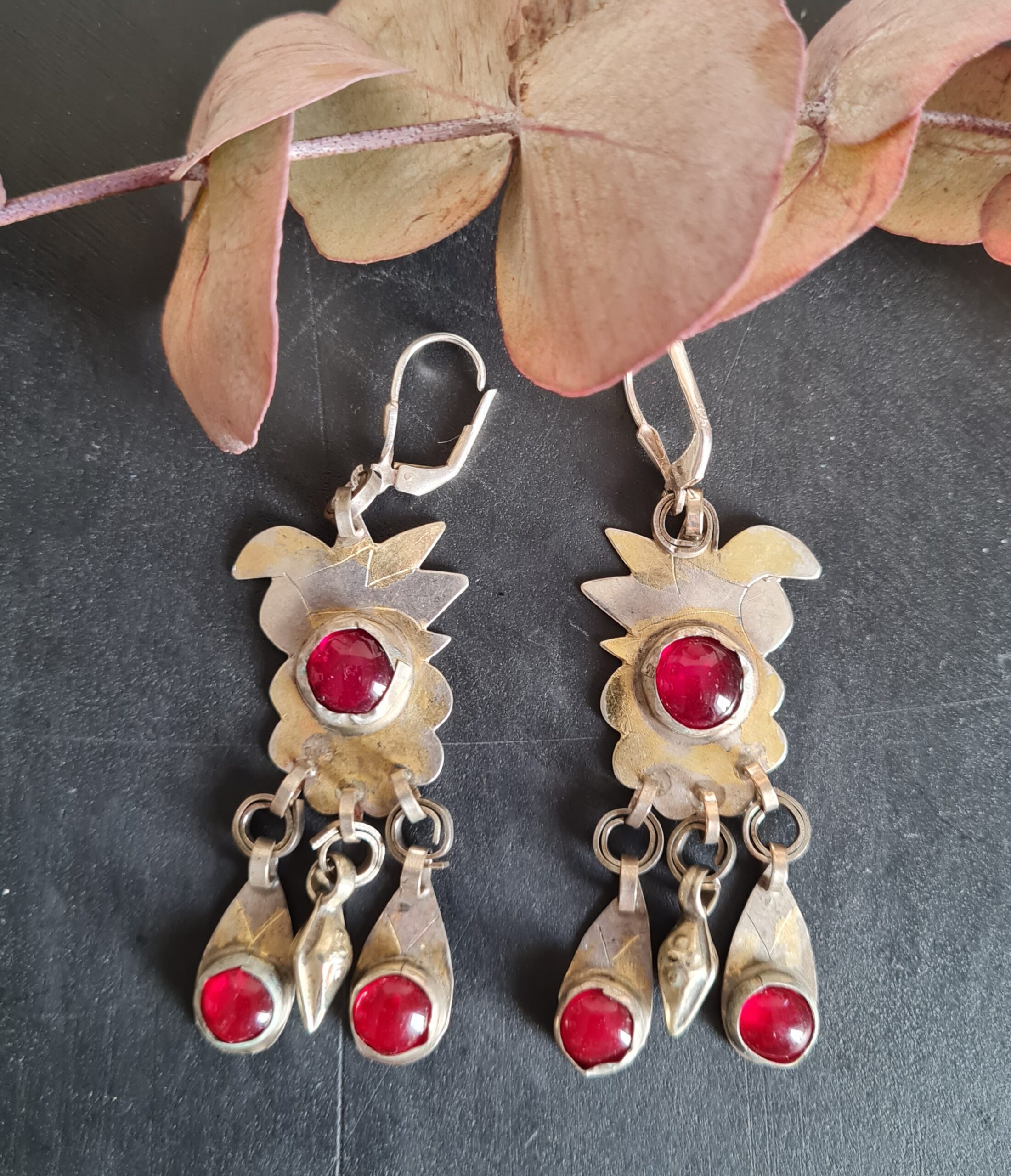 Silber Tribal-Ohrringe