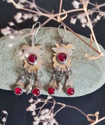 Silber Tribal-Ohrringe