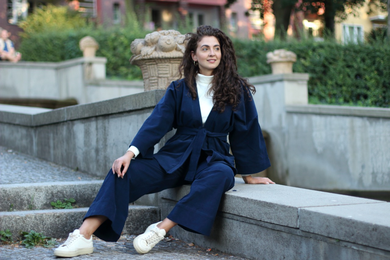 Kimono_blau_1 Large Kimonojacke aus Biobaumwolle