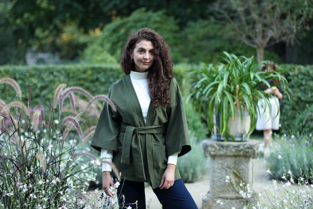 Kimono_grün_4 Large Kimonojacke aus Biobaumwolle