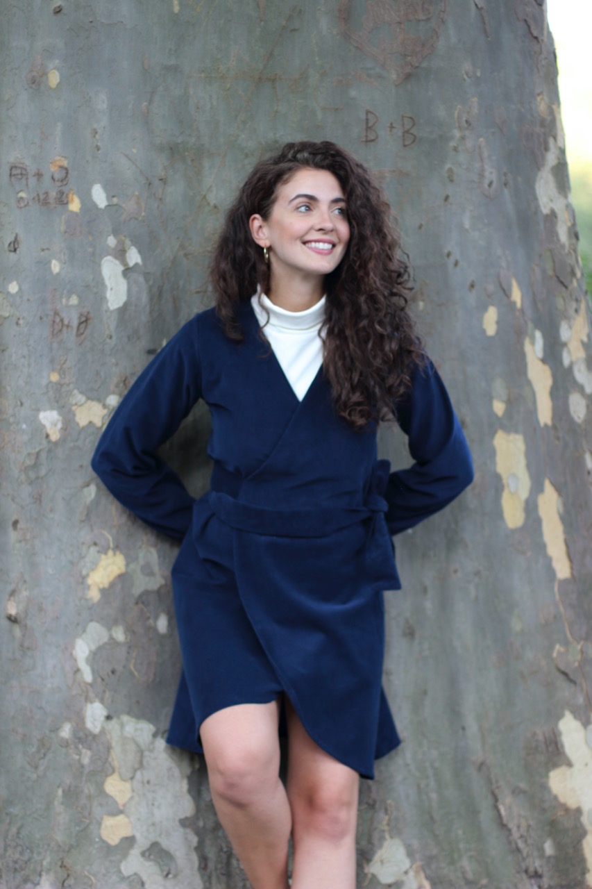 Cordkleid_blau_5 Large Wickelkleid aus Cord blau